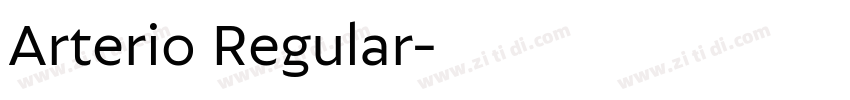 Arterio Regular字体转换 Arterio Regular字体转换